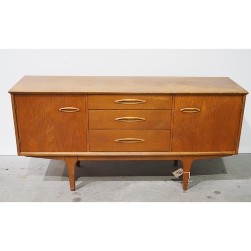 240 - Mid century style side cabinet on legs 60