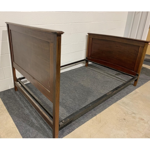 267 - Mahogany bed with inlay and bowed bed end 74