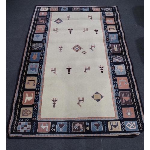 207 - Wool rug 91” x 60”