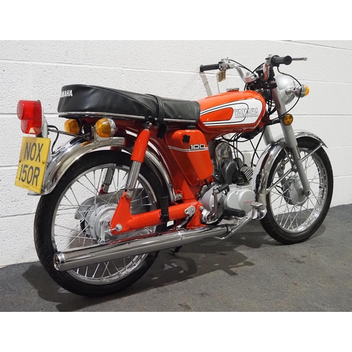 Yamaha YB100 motorcycle 1976 97cc. Frame no. L2 212636 Engine no. L2 212636 Runs and rides well h