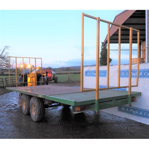 133 - Yeoward 22ft bale trailer with thripples. 1996. S/n 9653