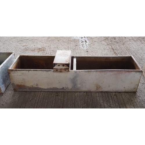 33 - Galvanised feed trough 6ft