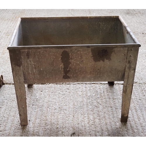 37 - Galvanised riveted washup trough 3x2ft