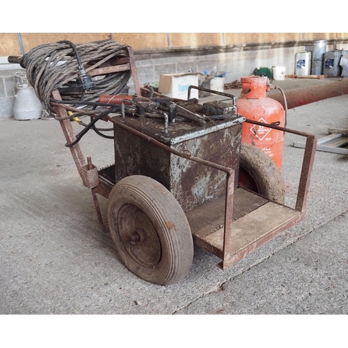 39 - Oil cooled welder on trolley