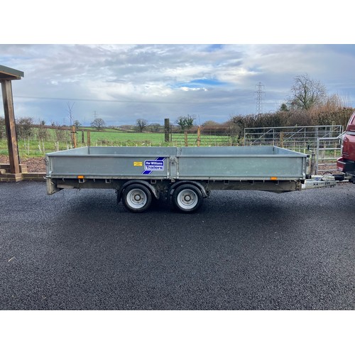 422 - Ifor Williams LM146G trailer. C/w ramps. Keys in office