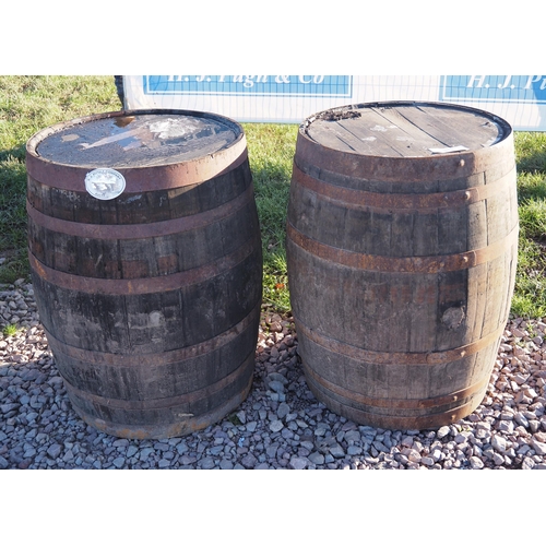 306 - Wooden cider barrels - 2