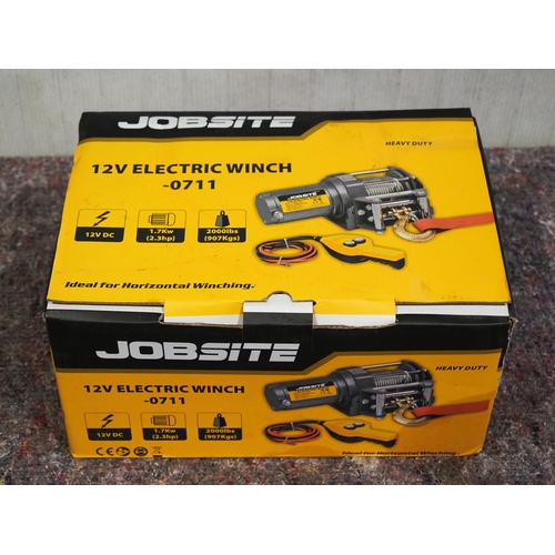 553 - Jobsite 12v electric winch