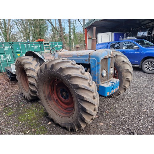 386 - County Super-Four tractor. Very original. One of two consecutive serial numbers ordered from County ... 