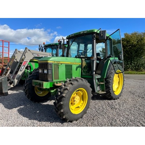 374 - John Deere 6200 4WD tractor. 1996. Keys in office