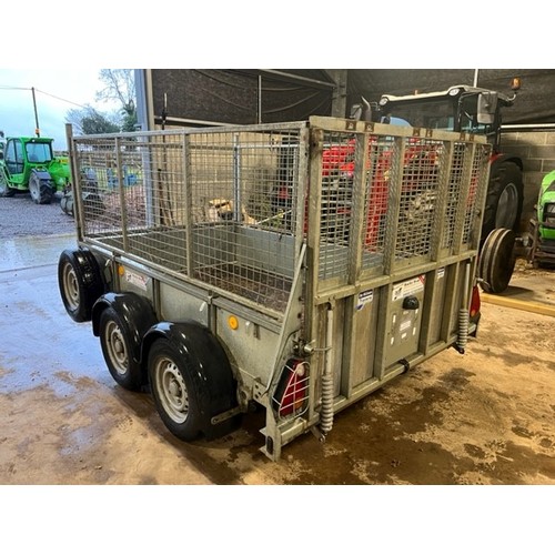 426 - Ifor Williams GD85 trailer c/w mesh side extensions and tailgate ramp