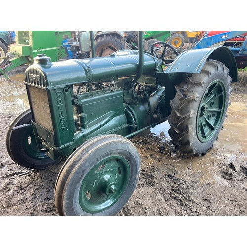 382 - Fordson Standard wide wing tractor. Older restoration. Been in a museum for many years. Radiator cap... 