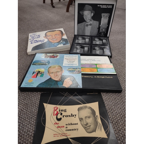 148 - Complete sets of The Chronological Bing Crosby on CD & LP plus various CD & LP box sets.