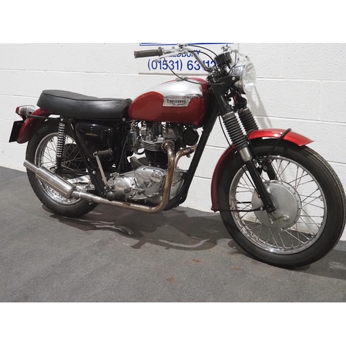841 - Triumph T120R motorcycle. 1967. 650cc.
Frame No. T120RDU62989
Engine No. T120RDU62989
Bike was rebui... 