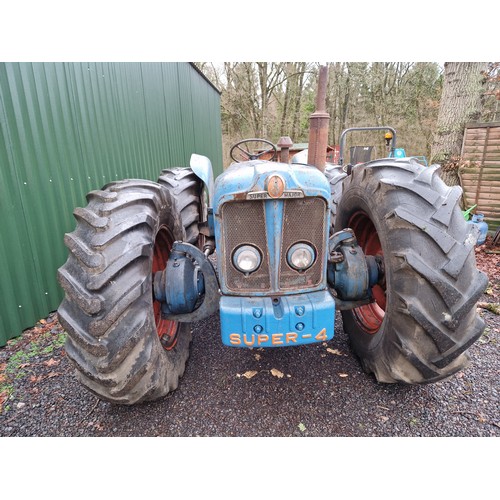 386 - County Super-Four tractor. Very original. One of two consecutive serial numbers ordered from County ... 