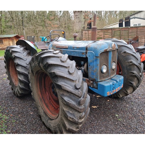 386 - County Super-Four tractor. Very original. One of two consecutive serial numbers ordered from County ... 