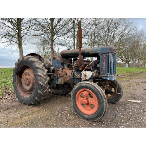 383 - Fordson E27N tractor. Radiator cap in office