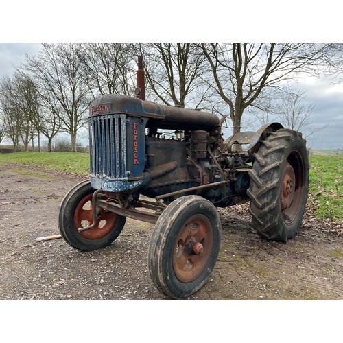 383 - Fordson E27N tractor. Radiator cap in office