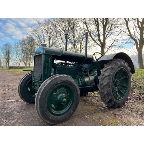 382 - Fordson Standard wide wing tractor. Older restoration. Been in a museum for many years. Radiator cap... 