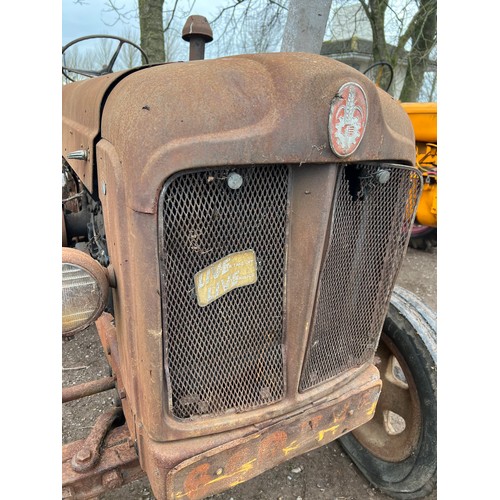 361 - Fordson Power Major tractor. 1959. Barn find condition, will run and drive. Same farm from new. V5 a... 