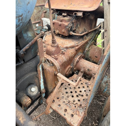 361 - Fordson Power Major tractor. 1959. Barn find condition, will run and drive. Same farm from new. V5 a... 