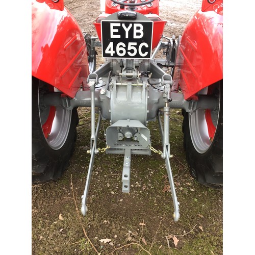 369 - Massey Ferguson 135 Multi-Power tractor. 1965. Bodywork and mechanics restored, fitted with new Good... 