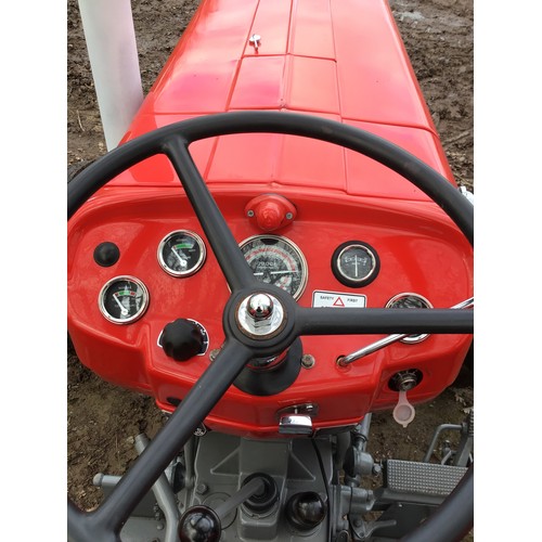 369 - Massey Ferguson 135 Multi-Power tractor. 1965. Bodywork and mechanics restored, fitted with new Good... 