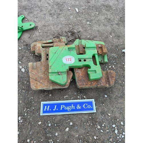 172 - John Deere front weights - 5