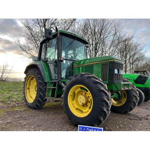 374 - John Deere 6200 4WD tractor. 1996. Keys in office