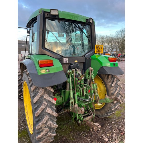 374 - John Deere 6200 4WD tractor. 1996. Keys in office