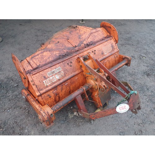 293 - Kubota rotavator for compact tractor