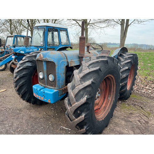 386 - County Super-Four tractor. Very original. One of two consecutive serial numbers ordered from County ... 