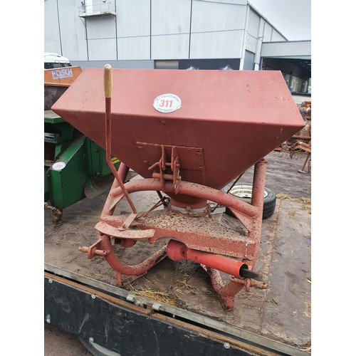 311 - Vintage 3 point linkage fertiliser spinner