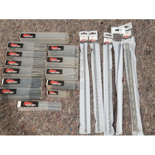 741 - 120 Assorted SDS masonry drill bits and HSS drill bits, assorted sizes