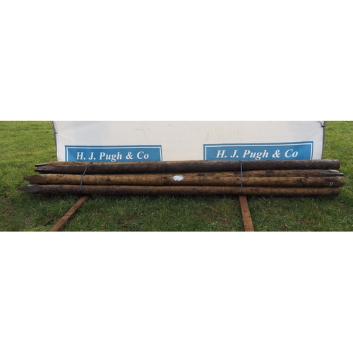 1087 - Pointed poles 12ft - 10