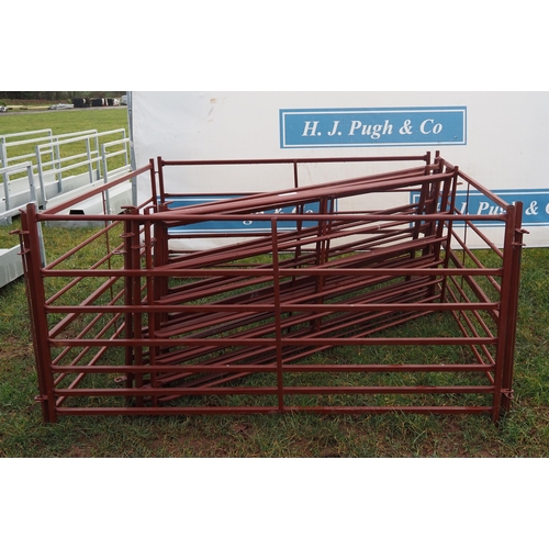 Red oxide sheep hurdles 6ft - 10