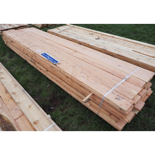 929 - Cedar boards 3.6m x 155mm x 25mm - 62