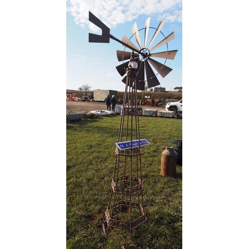 22 - 8ft Ornamental garden windmill