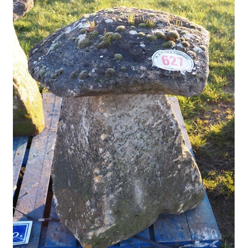 627 - Staddle stone and top