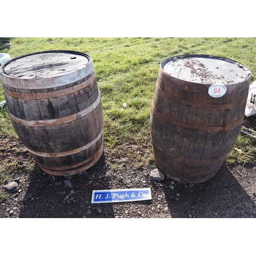 64 - Whiskey barrels - 2