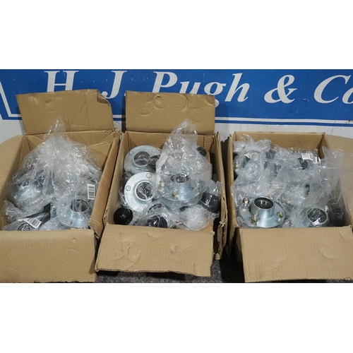 710 - Large quantity of trailer wheel hubs