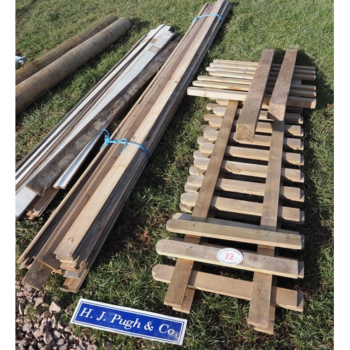 72 - Quantity of fencing and timber