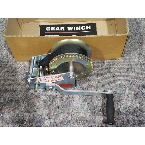 778 - 2 Gear strap winch with 25ft strap