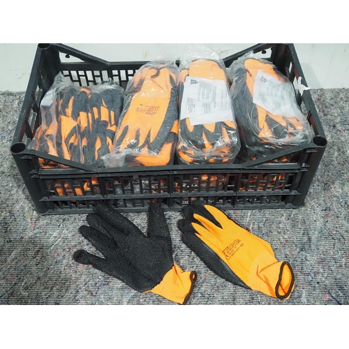 781 - 48 Pairs of polyester/ latex gloves XL