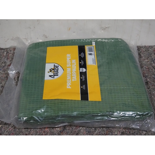 808 - Heavy duty tarpaulin 18 x 12ft - 2