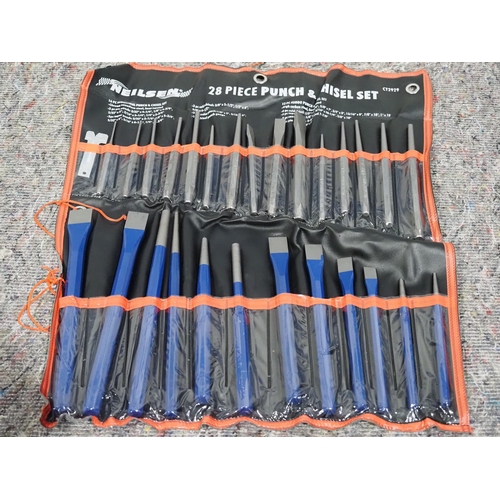 863 - 28 Piece chisel and punch set