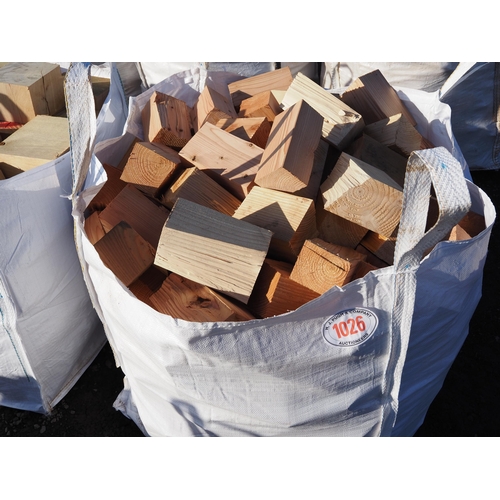 1026 - Bag of softwood offcuts