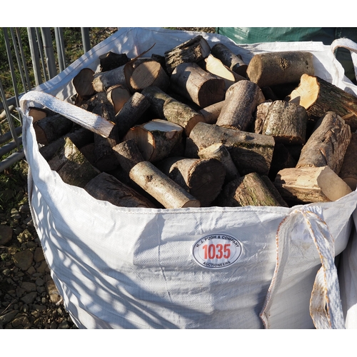 1035 - Bag of offcut logs