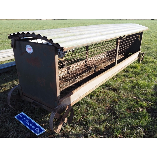 1144 - 10ft Sheep rack on wheels