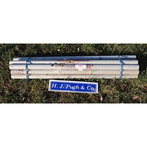 1187 - Aluminium scaffold poles 4ft - 10