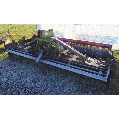 1384 - Dowdeswell 3m power harrow with crumbler